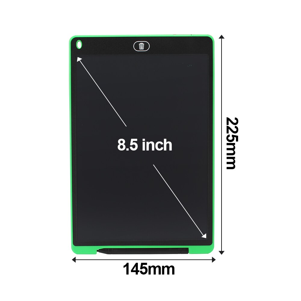 4.4/8.5/10/12inch Electronic Drawing Board Lcd Screen Writing Tablet Digital Graphic Drawing Electronic Handwriting Board+pen: 8.5 inch green