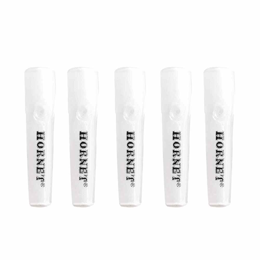 5 X Kegel Roken Mond-Tips Glas Herbruikbare Filter Tips Mond-Tips Glazen Kegel Kunstenaar Mond Tips: White-HORNET