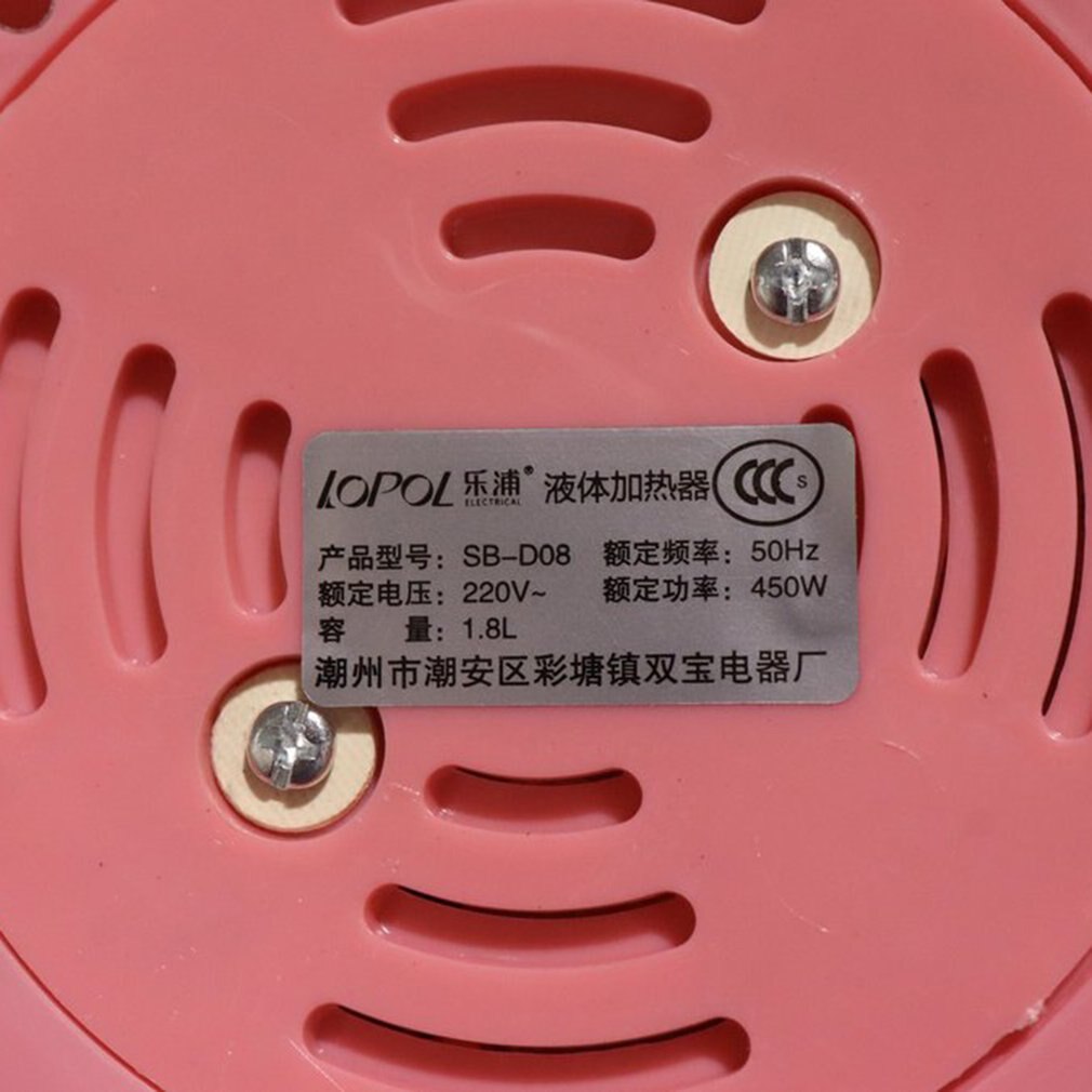 Mignon cuiseur électrique multifonction de 1,8l 450W cuiseur à vapeur en acier inoxydable marmite à nouilles marmites cuiseur à riz œufs cuits à la vapeur marmite à soupe