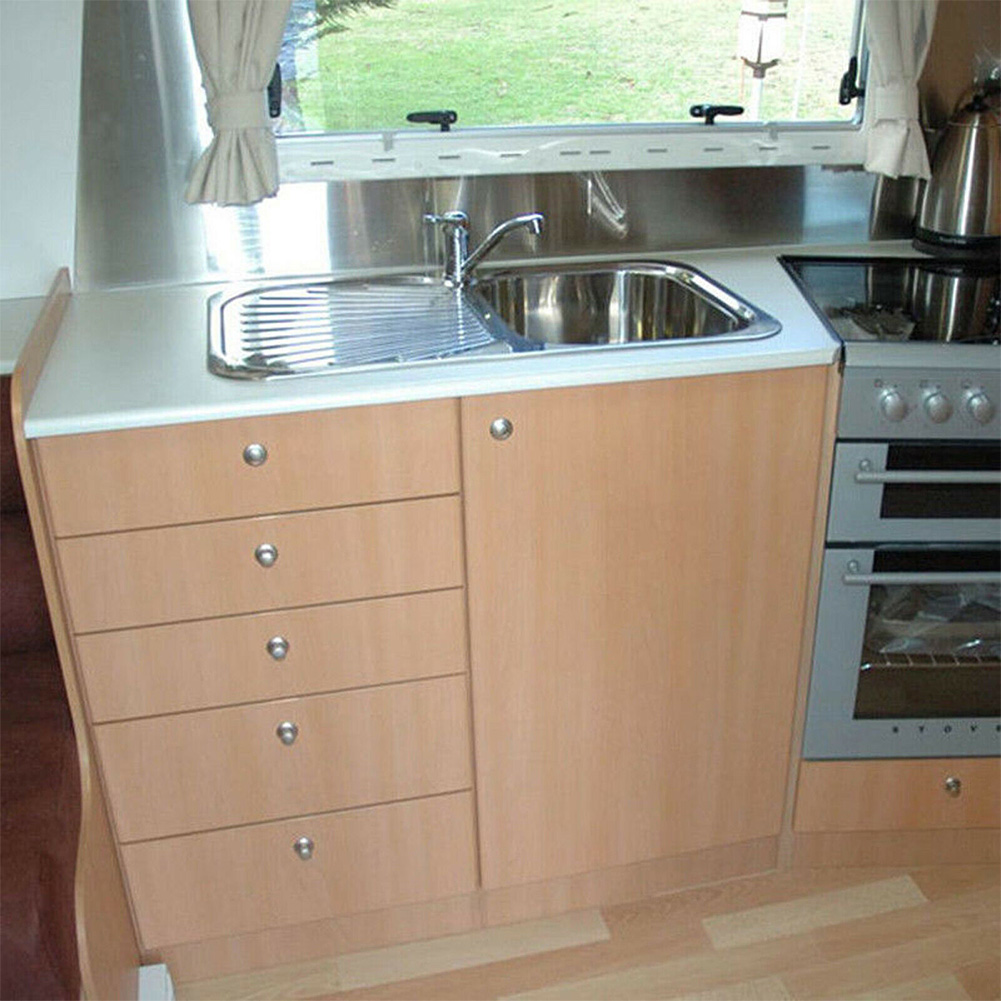 Cars Yachts Catch Knob Desk Drawer Latch Push Button Lock Handle Cupboard Door RV Furniture For Caravan Motorhome Boat Cabinet