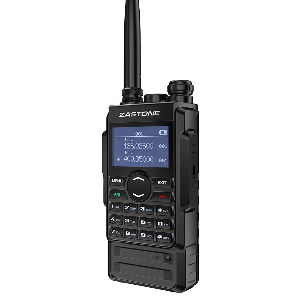 Zastone M7 double bande 5W talkie-walkie 136-174 400-480mhz 250 canaux 2600mah batterie hf émetteur-récepteur radio jambon