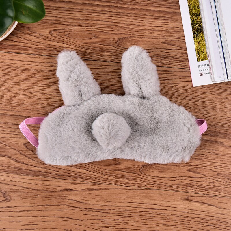Dessin animé mignon Koala/lapin sommeil oeil masque sieste en peluche oeil ombre pansement reste voyage Relax aide au sommeil bandeau glace couverture oeil Patch