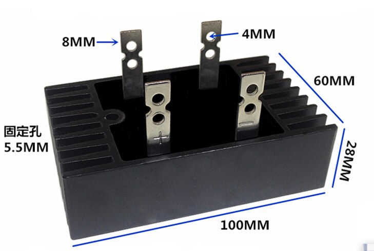 Single-phase Rectifier Bridge QL100A1600V 100A 1600V Generator Spark Machine Cutting Machine Welding Machine