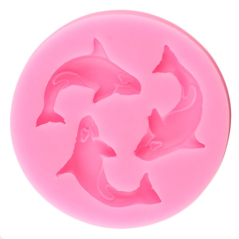 Killer Whale Silicone Mold Dolphin Cupcake Topper Fondant Cake Decorating Tools Jewelry Resin Clay Candy Chocolate Gumpaste Mold