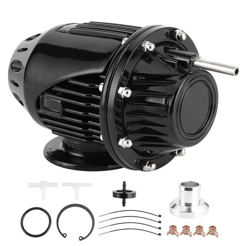 Charger electric supercharger Adjustable PSI Boost Blow Off Valve BOV BOV‑011BK‑526‑I8: Black