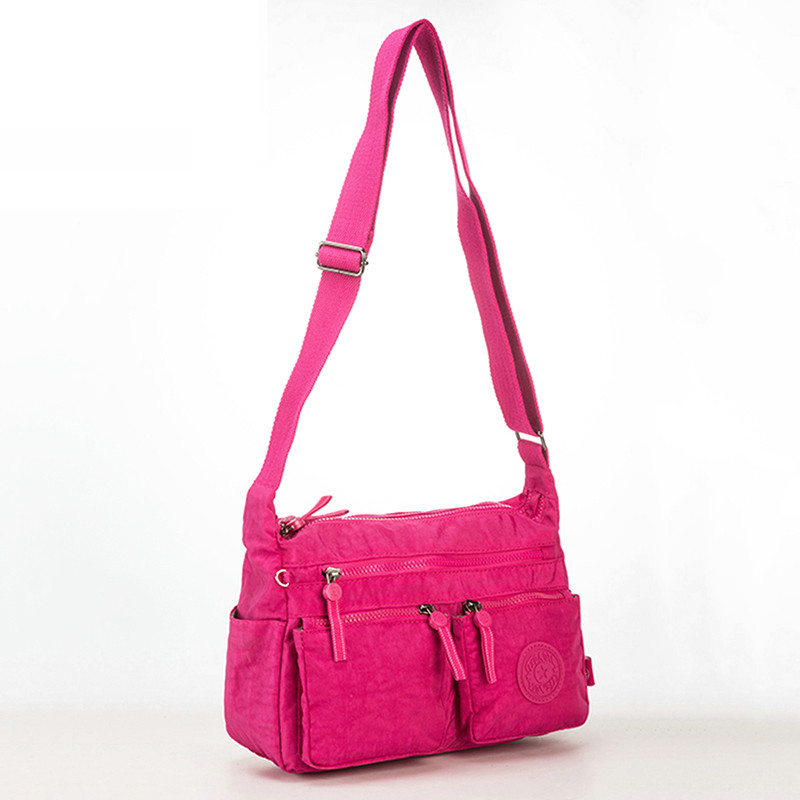 TEGAOTE Messenger Tas Toevallige Multi Ritsvak Vrouwen Kleine Schoudertas Crossbody Tas Dames Satchel Handtas Gsm Pouch: Bordeauxrood