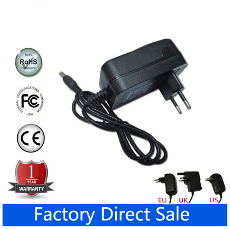 9V 1.5A Universele Ac Dc Power Supply Adapter Wall Charger Voor Trekstor Surftab Wintron 10.1