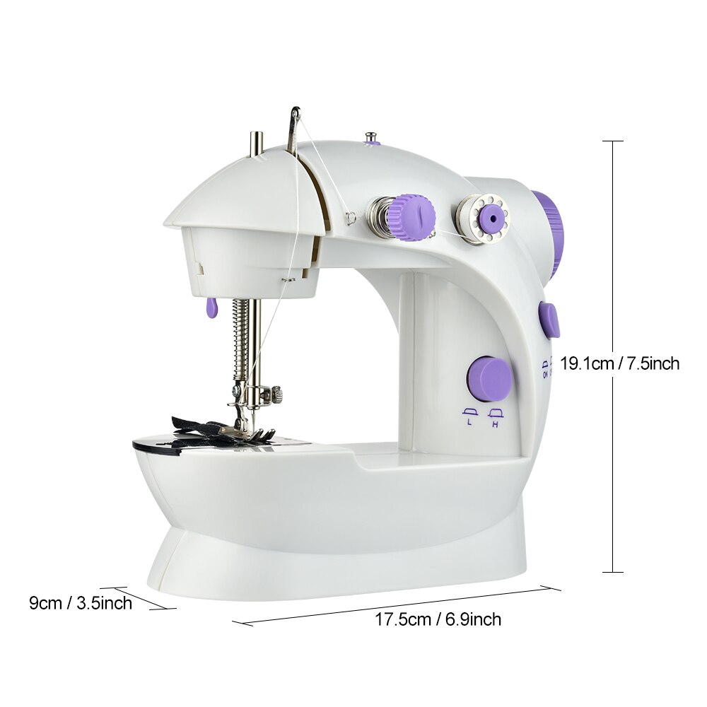 Mini Portable Household Electric Sewing Machine Handheld Machine To Sew Adjustable Speed Home Sewing Machine