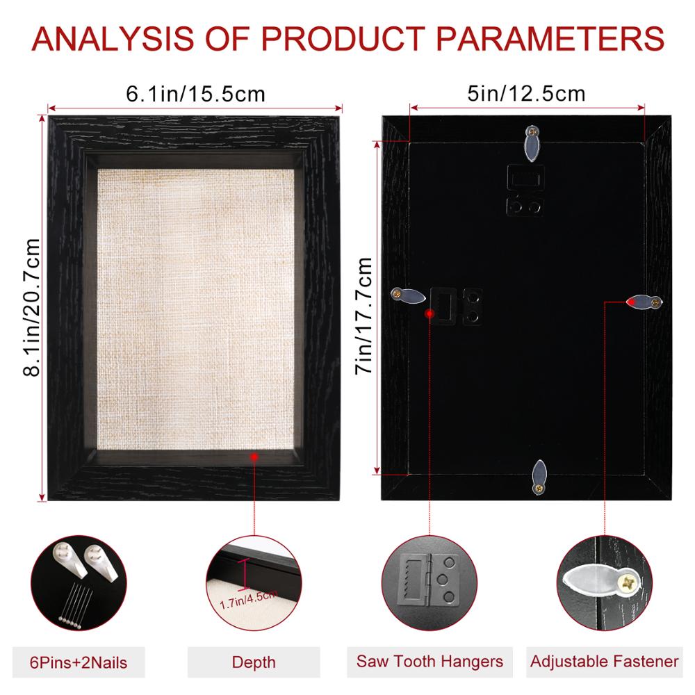 Wood Picture Frames Wall Photo Frame Family Picture Wall Decoration Display Living Room Hallway Bedroom