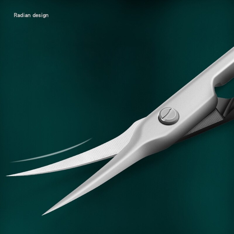 Stainless Steel Curved Nail Scissors Manicure Pedicure Grooming Tool Scissors for Finger &amp; Toe Nail Care 27RC