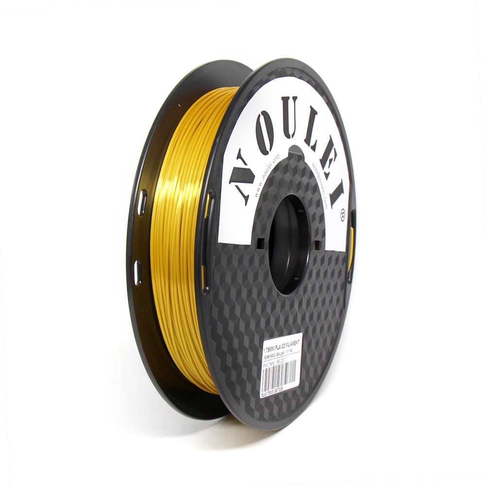 Noulei 3D Print Gloeidraad 1.75 Mm Pla Zijdeachtige Goud 0.5Kg Zijde Als Voelen Rijke Glans Koper Gouden Zilver 500G Printer Materialen