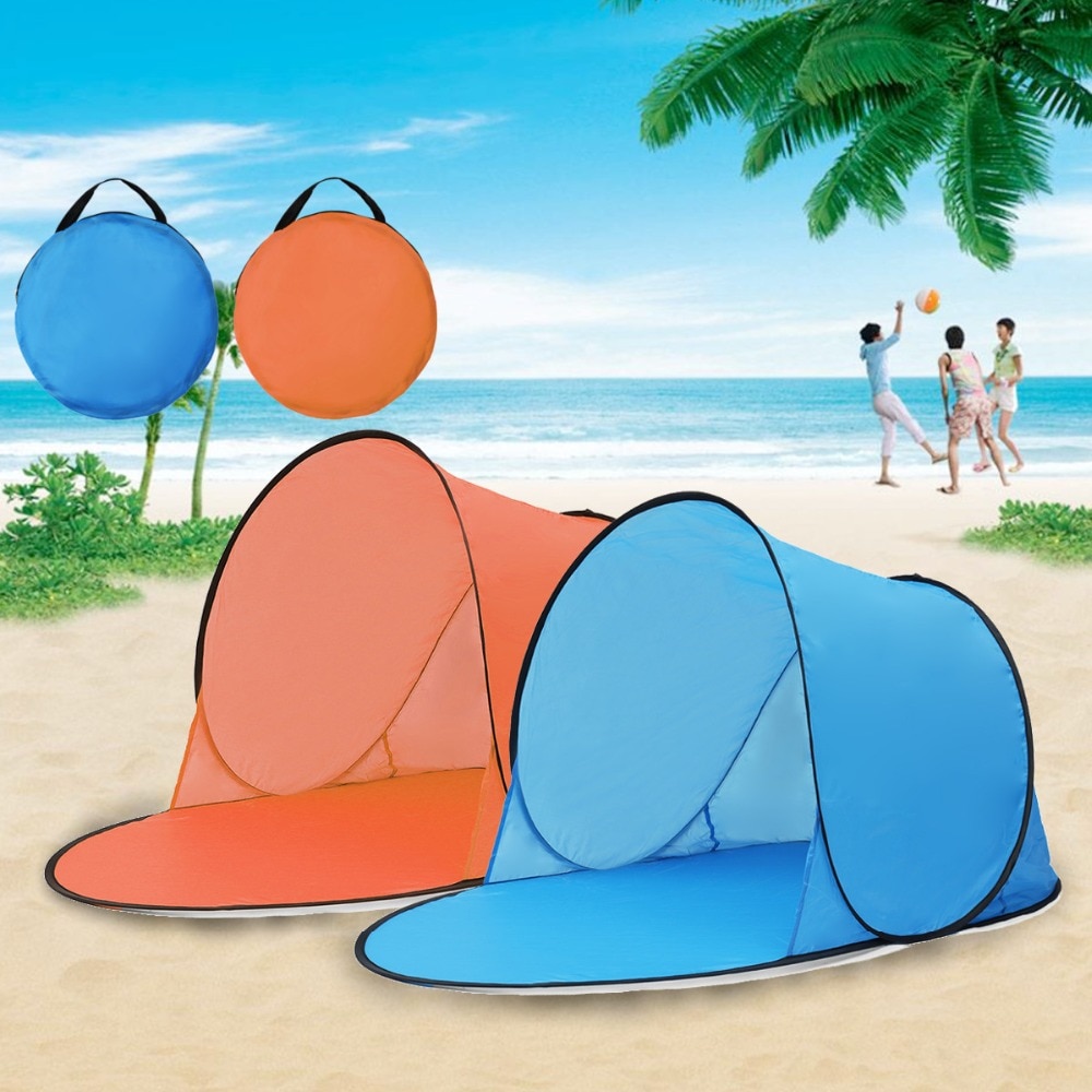 Outdoor CampingTent Waterproof UV Automatic Up Quick Open Beach Sunshade Canopy Toy Tents For Children Baby