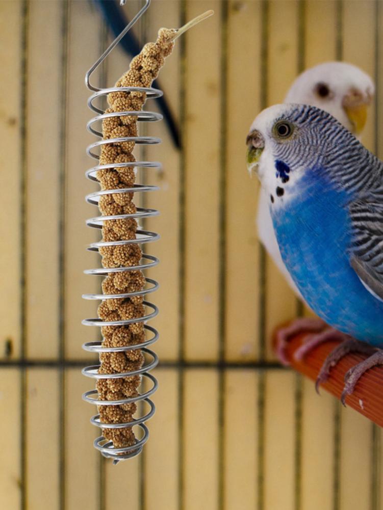 Hanging Toys Bird Fruit Vegetable Feeder Basket Parrot Feeder Pet Feeding Supplies