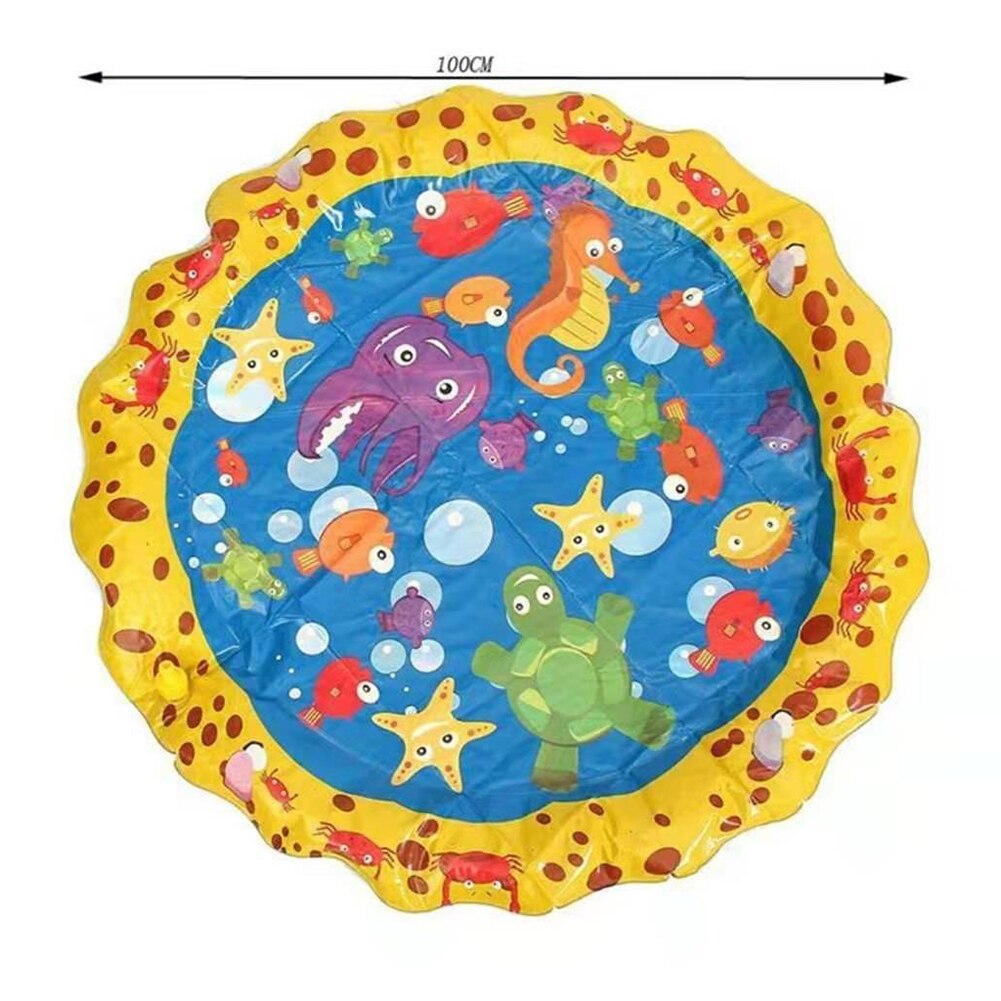 170/140/100cm Kids Inflatable Water spray pad Round Water Splash Play Pool Playing Sprinkler Mat Yard Outdoor Fun Swimming Pools: 100cm