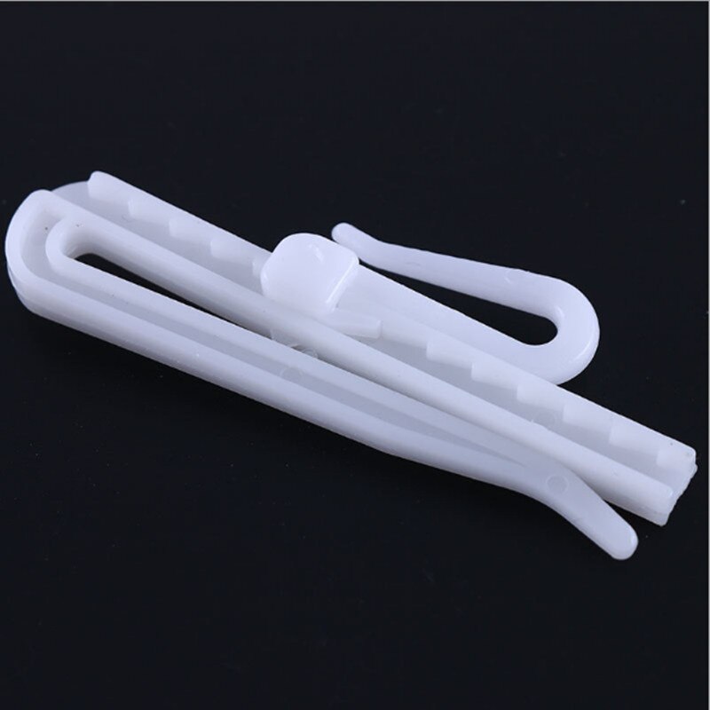 Qgvlish plast vit justerbar höjd 7cm 8.5cm gardinkrok hängande lyftkrokar ring gardintillbehör monterade veckad ren