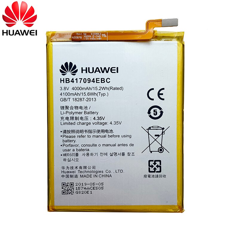 100% Original Batterie HB417094EBC Für Huawei aufsteigen Taube 7 Kamerad7 MT7 MT7-TL00 MT7-L09 MT7-TL10 UL00 CL00 4100mAh Batterien