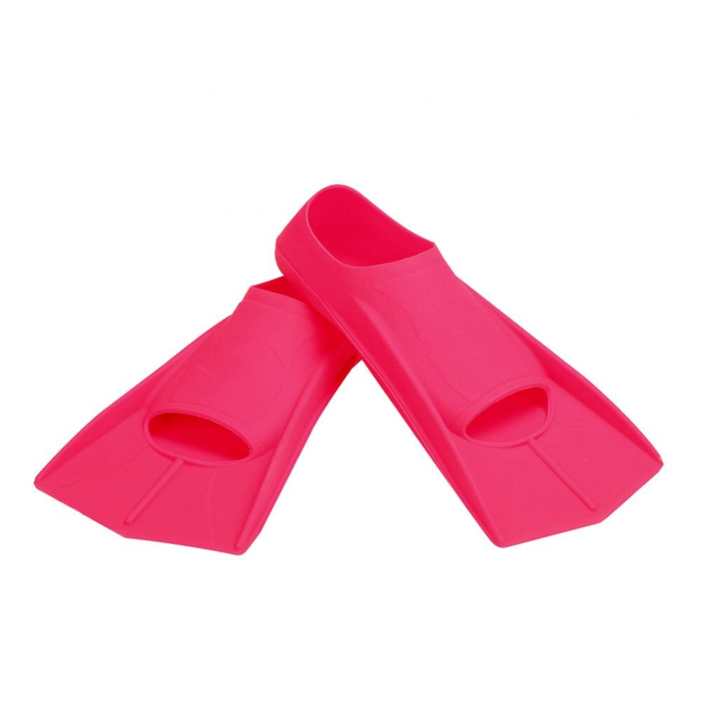 80%HOT1 pair of swimming fins, diving, snorkeling, surfing, diving, soft silicone short fins, water shoes, fins, swimming equipm: Red S