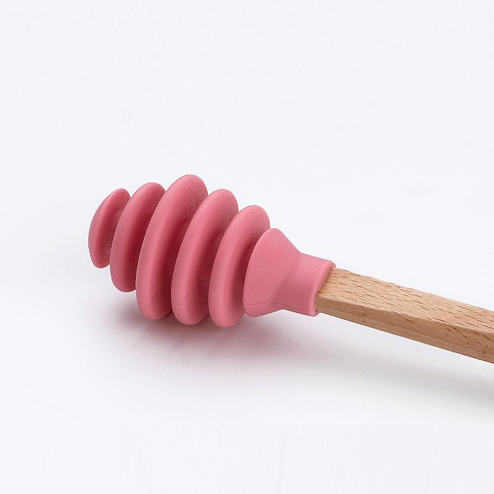 Silicone Honey Sugar Mixing Stick Long Handle Durable Honey Dipper for Kitchen Drink Stirrer Tea Supplies Bar Serving Tools