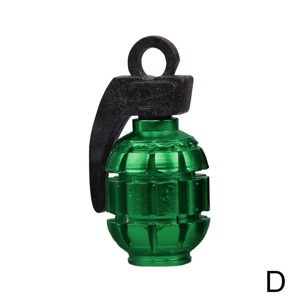 5 färger ventilkåpa cykel munskydd mtb cykel täckt dammstång luftventil dra åt tillbehör cykel mun fälgar  x5 l 4: Grön