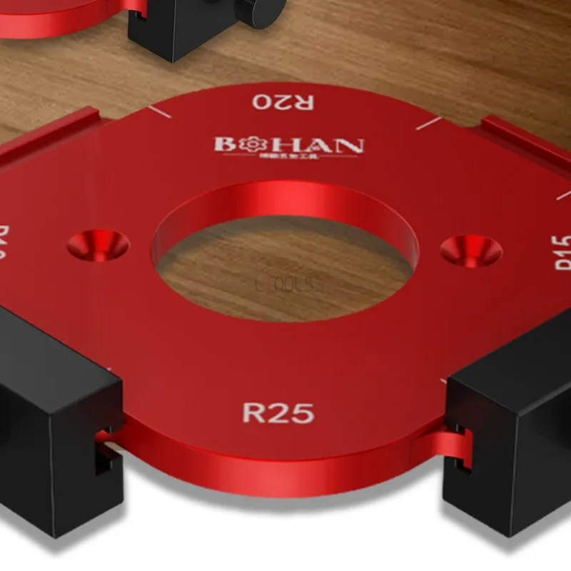 Houtbewerking Hoek Positionering Mold Rand Trimmen Machine Elektrische Hout Frees Ronde R-hoek Arc R10-50R Handgereedschap