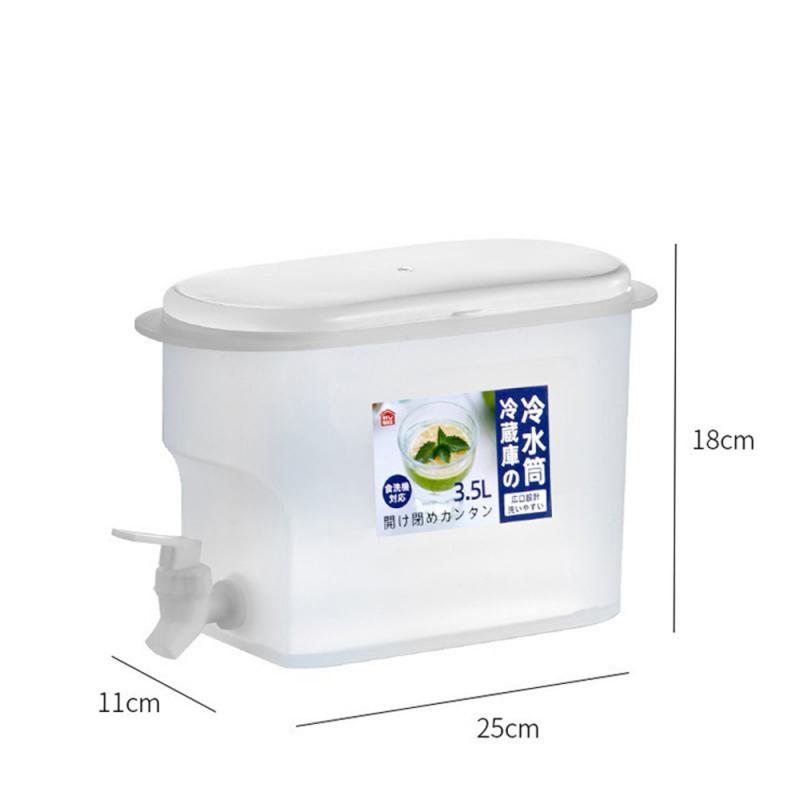 Cubo de agua fría para refrigerador doméstico, gran capacidad con grifo, bebida fría de frutas, cubo de hielo, hervidor de agua fría en caja: Default Title