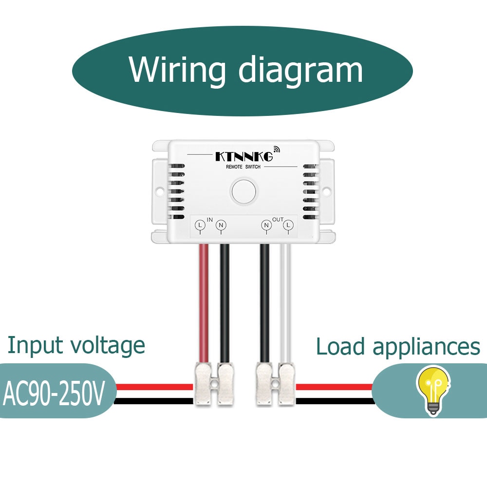 433Mhz 90-250V wall touch sensor switch, general standard lighting switch, crystal glass switching power supply, 1 way switch