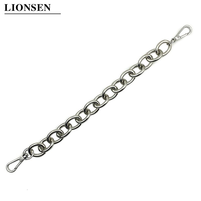 Lionsen 30cm Replacement Metal Chain For Handle Bag Handbag Antique Bronze silver DIY Accessories For Bag Strap Hardware