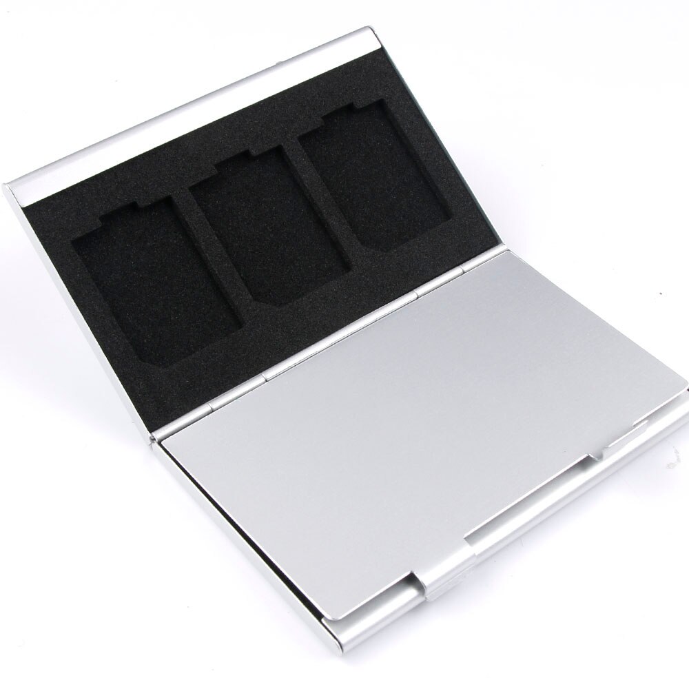 Boîte de rangement de cartes mémoire MMC en métal, boîte de rangement en aluminium pour caméra 6, étui pour carte mémoire SD MMC TF