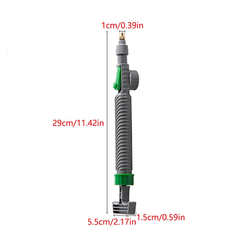 Justera vagn pistol munstycke sprinkler manuell spray bevattningshuvud högtryck dryck flaska spray munstycke trädgård finfördelning strö: 01