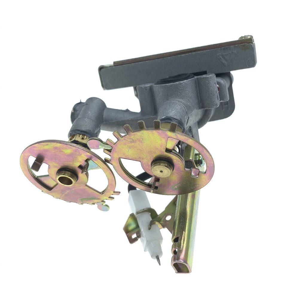 Gas Stove Cooktop Spare Parts Double Burner Gas Control Valve Switch Assembly Igniter
