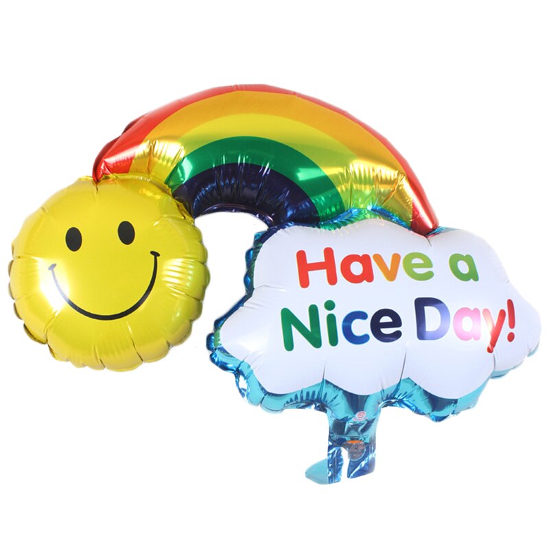 1Pcs Cartoon Lachend Cloud Folie Ballonnen Mooie Regenboog Bloem Verjaardagsfeestje Decoratie Fairy Baby Shower Kids Speelgoed Helium Decor: 5
