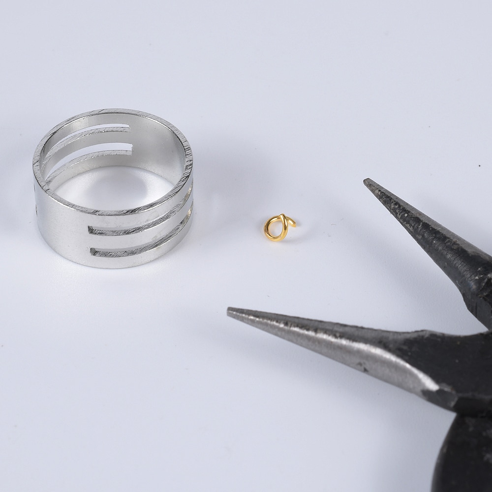 1Stck Edelstahl springen Ring Öffner Schließen Finger Schmuck Finden Werkzeug passen DIY Handwerk Zangen Öffnung Helfer Werkzeuge
