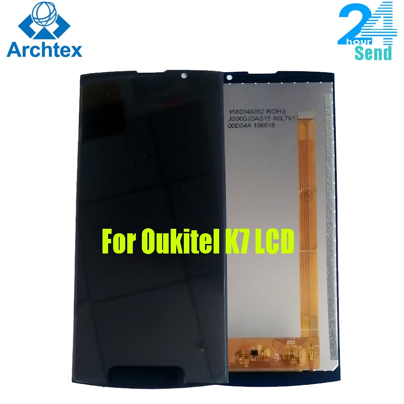 For Original Oukitel k7 LCD Display +Touch Screen Digitizer Assembly Replacement Parts 6.0 inch 18:9 in stock