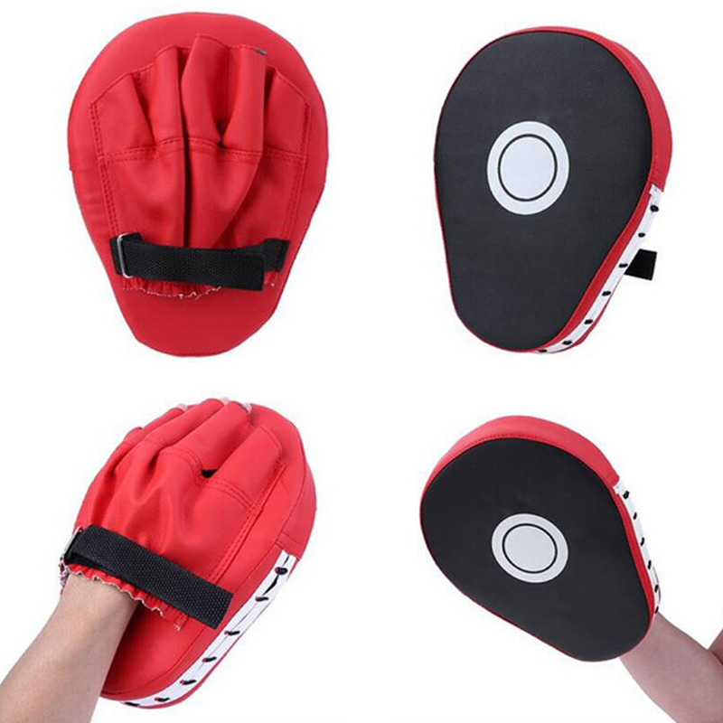 1Pc Kick Boxing Mitt Focus Gloves Pad Training Punch Target PU Leather Palm Pad