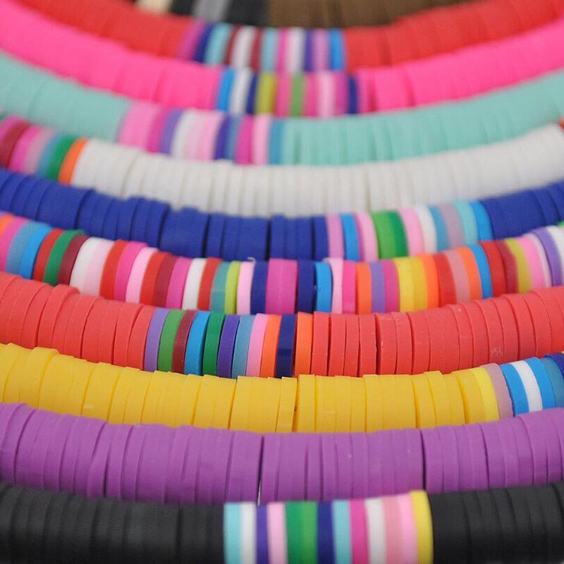 Collar de arcilla polimérica para mujer, gargantilla de cerámica suave, surfista de colores, hecho a mano, joyería
