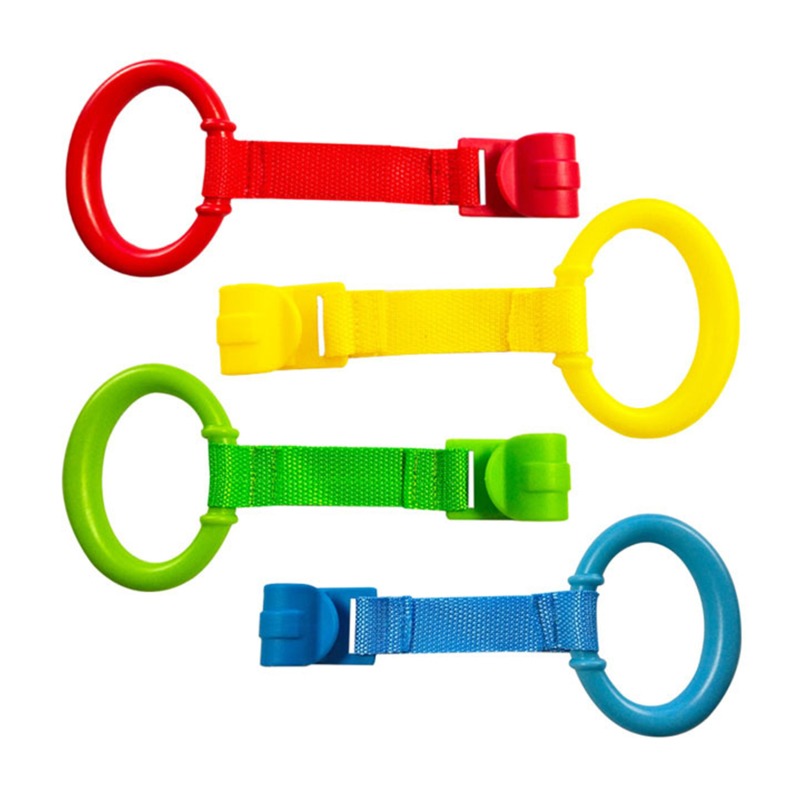 4 stk/parti ring til kravlegård baby krybbe kroge generel brug kroge baby legetøj senge ringe kroge universal ring hjælpe baby stativ: Default Title