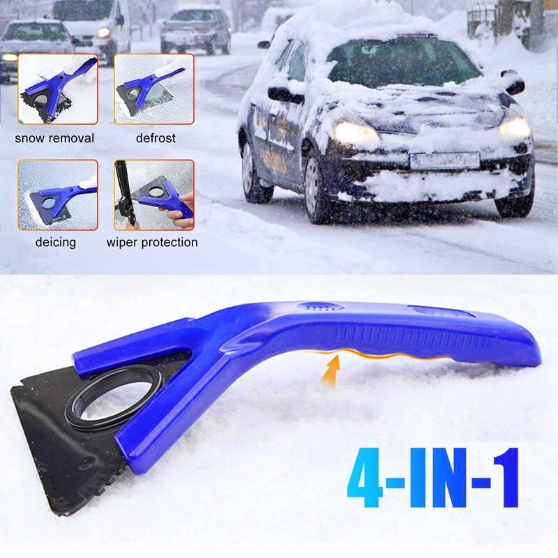 Limpiaparabrisas para coche, raspador de hielo para nieve, pala de nieve, eliminación de cabeza desmontable, descongelación, protección del limpiaparabrisas