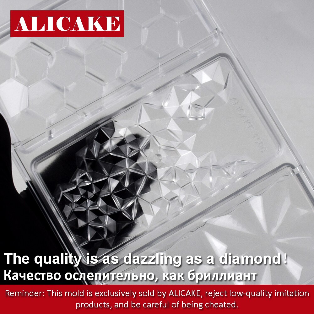 3D Polycarbonate Chocolate Molds for Chocolates Bar Mold Baking Pastry Confectionery Tools Cake Candy Bonbon Moulds Form Tray