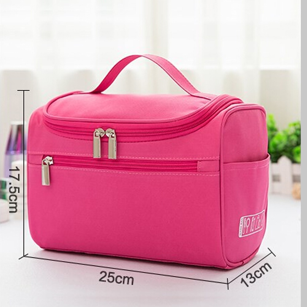 Lokale voorraad Professionele Grote Make-Up Tas Cosmetische Case Opslag Handvat Organizer Travel Kit