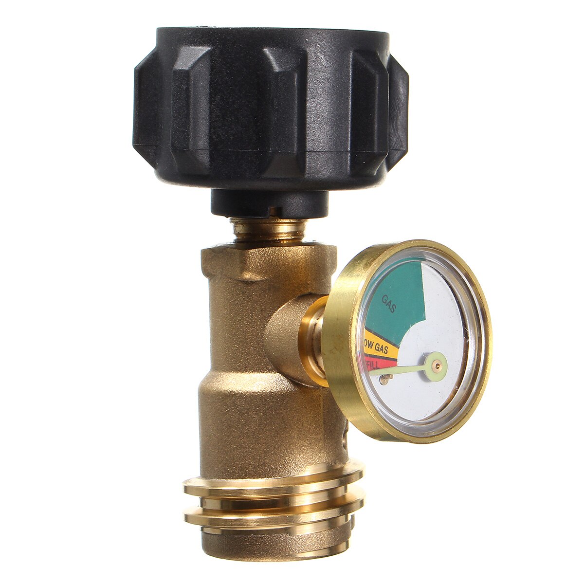 Propan Gas LP Tank Flasche Gauge Gas Grill BBQ RV Druck Adapter Meter Anzeige Messing Kupfer Joint Connecter Mit Manometer