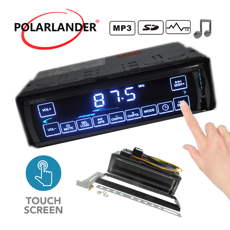 2.5 ''12 V Auto Stereo Lcd Touch Screen 5V Lader In-Dash 1DIN Mp3 Speler Fm/ usb/Sd-kaart Aux-In Muziek Radio Audio Speler
