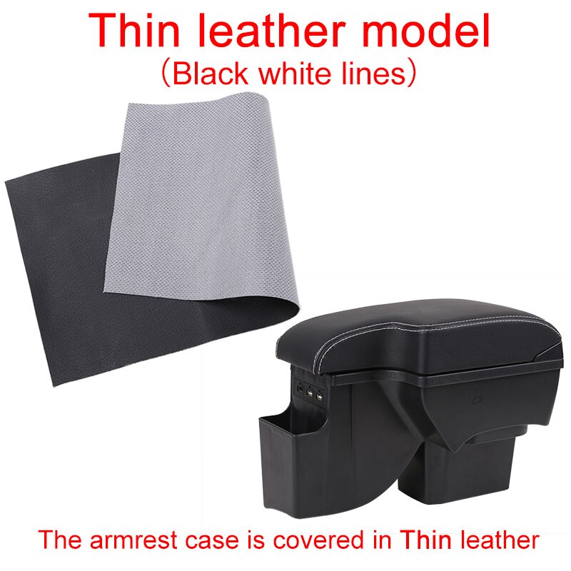 Armrest Box For Chevrolet Cruze Car Central Storage Container PU Leather: thin white line