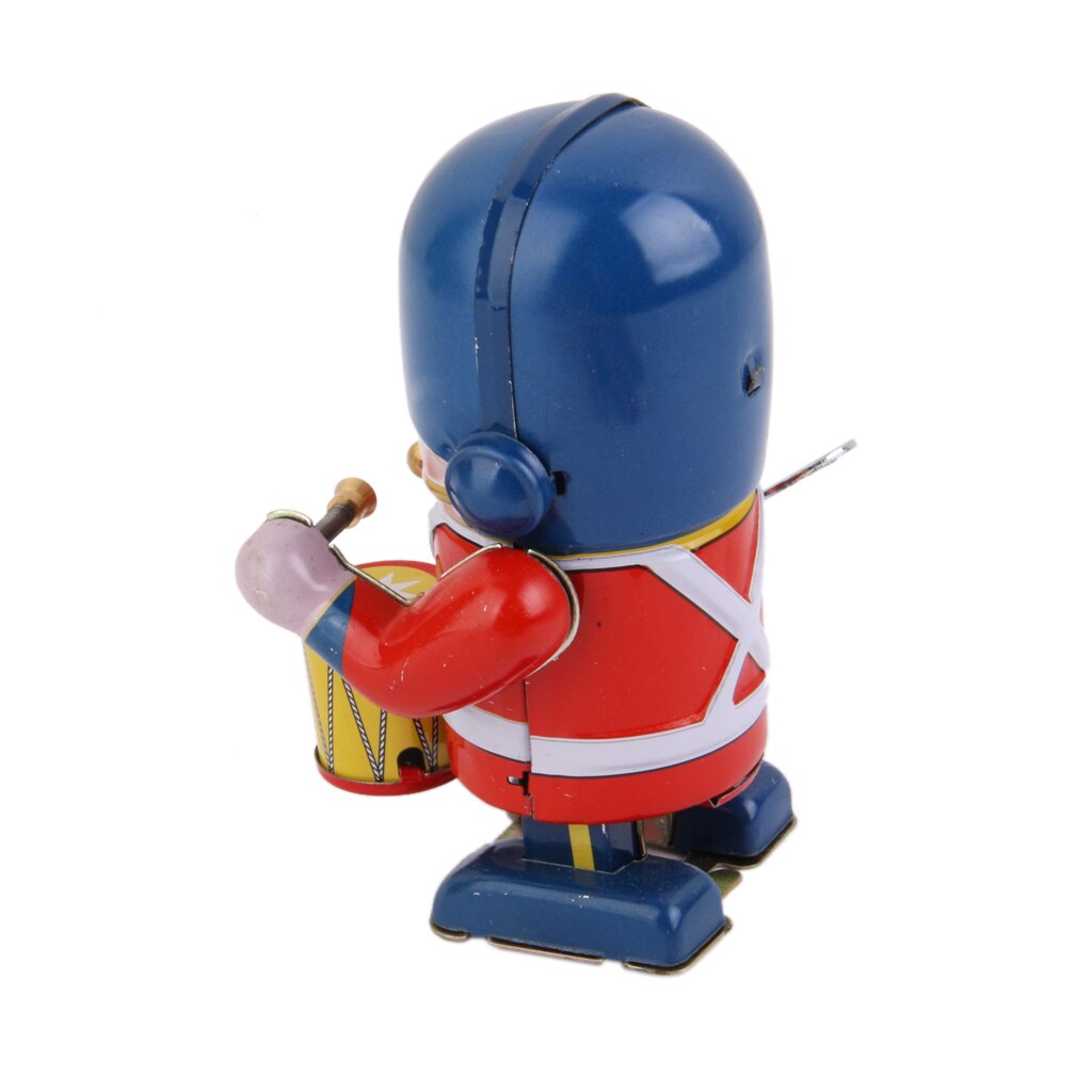 Batteur de marche en métal, jouet mécanique ancien, Collection colorée pour enfants
