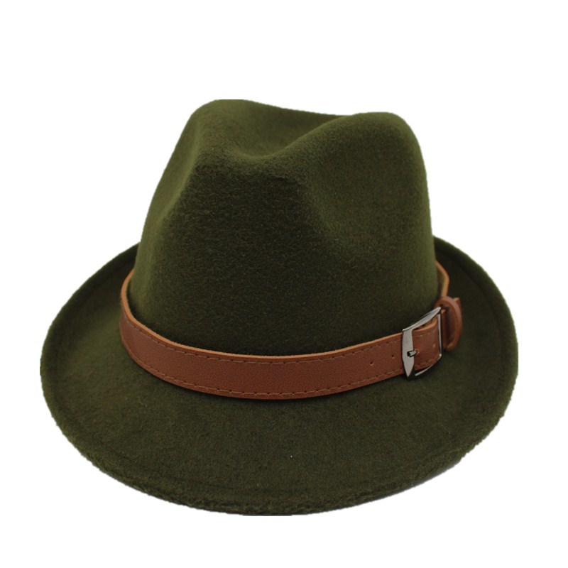 Ozyc bred skygge mænd fedora hatte jazz kasketter flad top hat gorras casquette uld kort stil hat chapeu