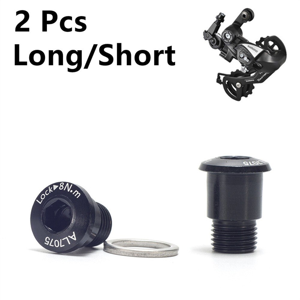 Tornillos de fijación para cambio de marchas trasero de bicicleta, 2 piezas, para SHIMAN0 TX/TZ, ultraligeros, de aluminio