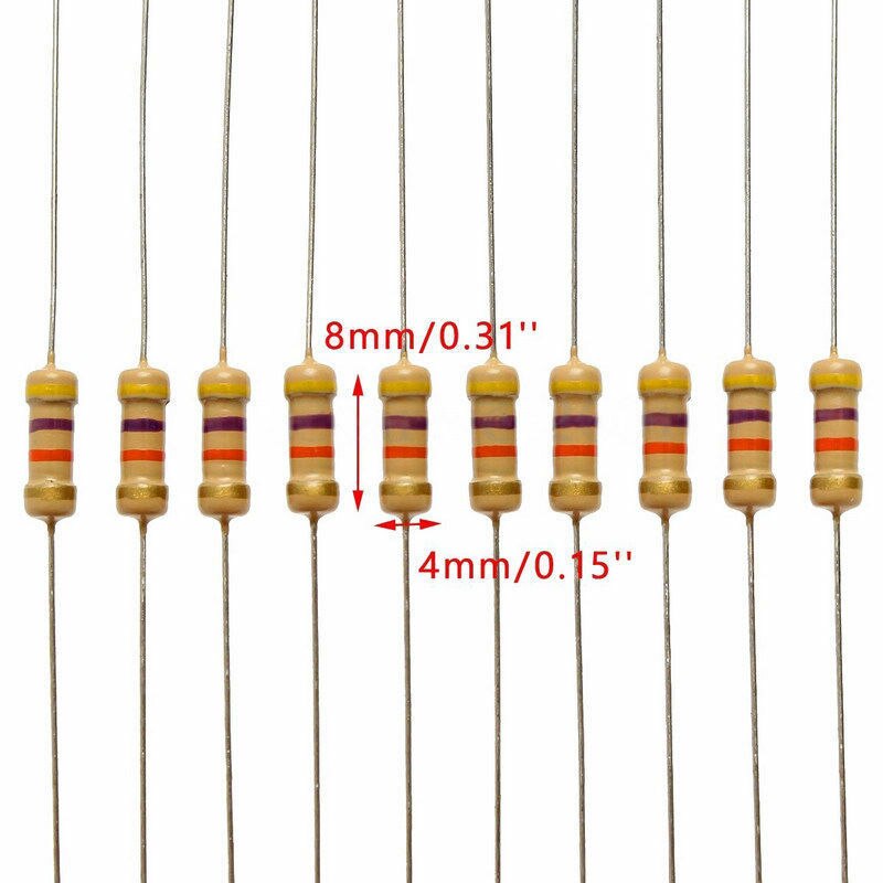 300 st motstånd 30 värde 1 ohm -3m ohm 1/2w kolfilm motstånd kondensator klassificeringssats