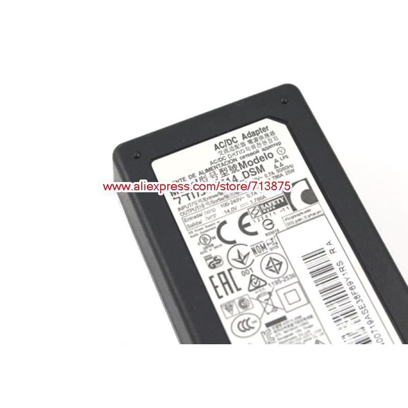 Genuine A2514_DPN A2514_DSM 14V 1.786A Ac Adapter for Samsung HW-F450 SOUND BAR S24D300H S22D390H S24F350FHE S22C LCD MONITOR