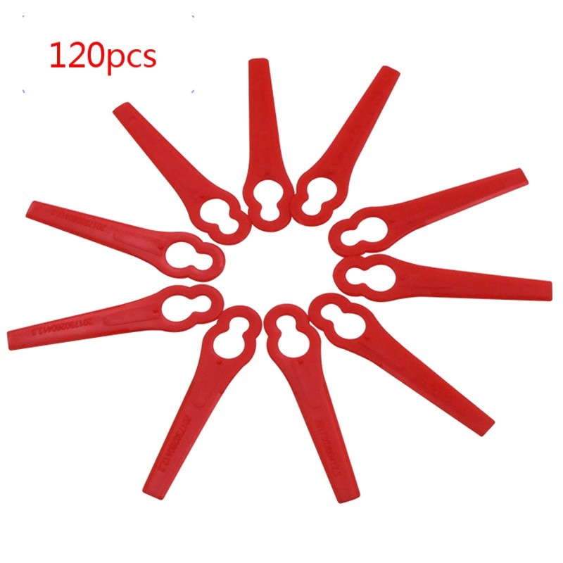 120Pcs for Florabest LIDL FRTA 20 A1 Lidl IAN 282232 Replacement Plastic Cutter Blades for Florabest Grass Trimmer Brushcutter