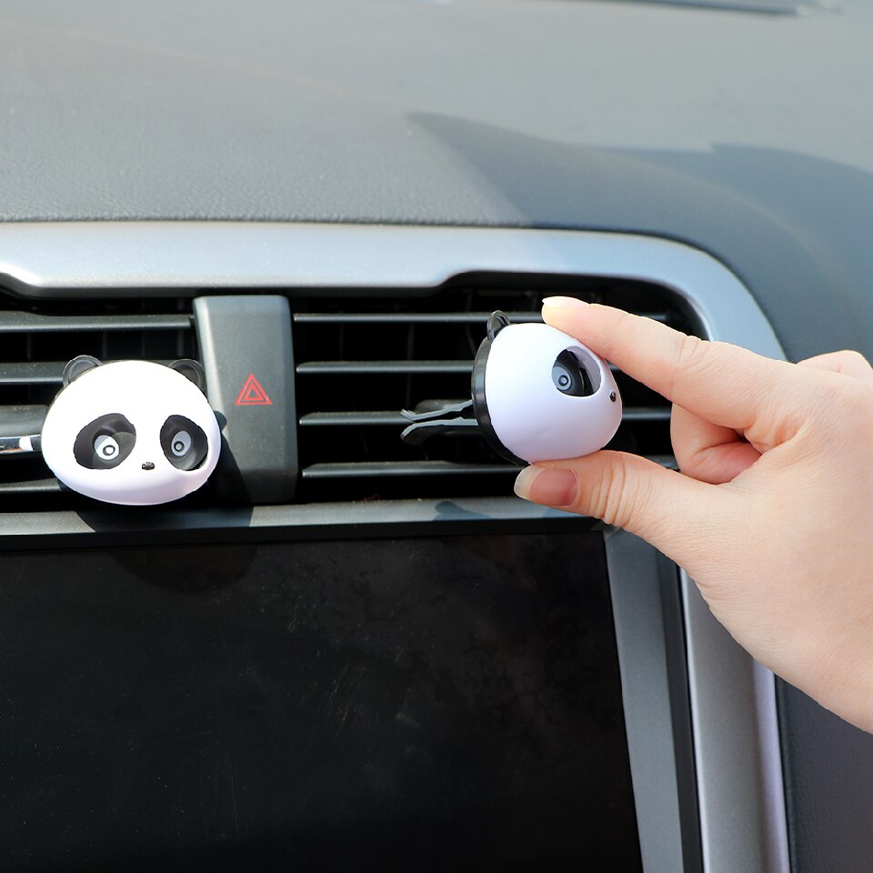 Auto Luchtverfrisser Parfum Panda Geur Voor Auto Air Vent Luchtverfrisser Airconditioner Clip Diffuser Solide Parfum