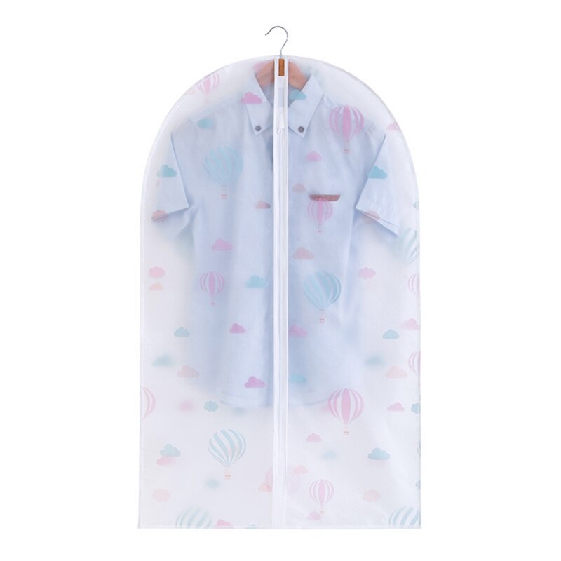 Cute Pattern Transparent Wardrobe Coat Storage Hanging Bag Clothes Dust Cover Hanging Bag Clear Garment Suit Dress Protect Cover